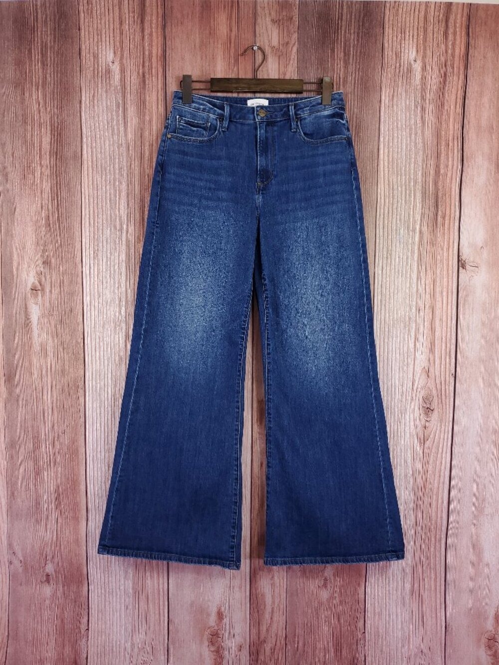 Driftwood Penelope Wide Leg Flare Jeans Womens 30x32 (31 Inseam) Medium Wash